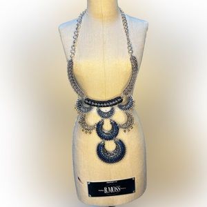 Needlepoint Southwest Silver Necklace INSPIRED